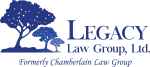 Logo reads: Legacy Law Group, Ltd. Formerly Chamberlain Law Grouop