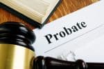 Probate sign, stack of papers and gavel. - avoid probate concept